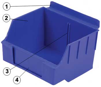 Slatwall Storage Bins