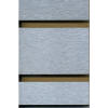 Brushed Aluminum HPL Slatwall Panel